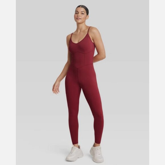 Women's Corset Bodysuit - JoyLab Wine Red M - Picture 3 of 3
